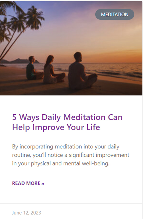 meditation blog